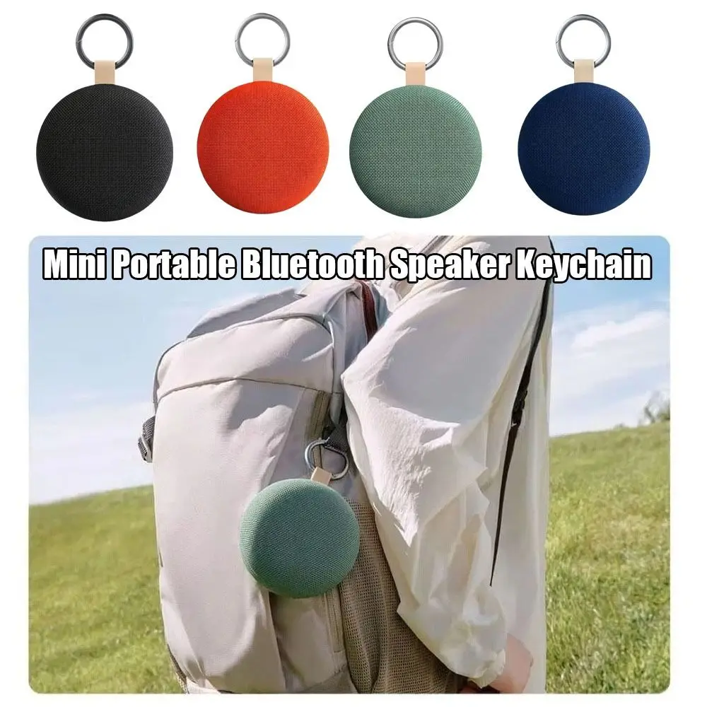 Mini Portable Bluetooth Speaker Keychain Lightweight Multi-Play Mode Mini Speaker Keychain Loud Volume Stable Connection