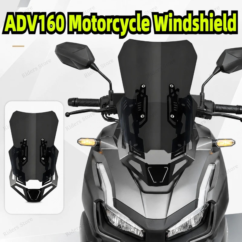 Modified Acrylic Windshield Wind Deflector Windscreen for ADV160 2022-2026 Motorcycle Front Fairing Wind Shield Cover