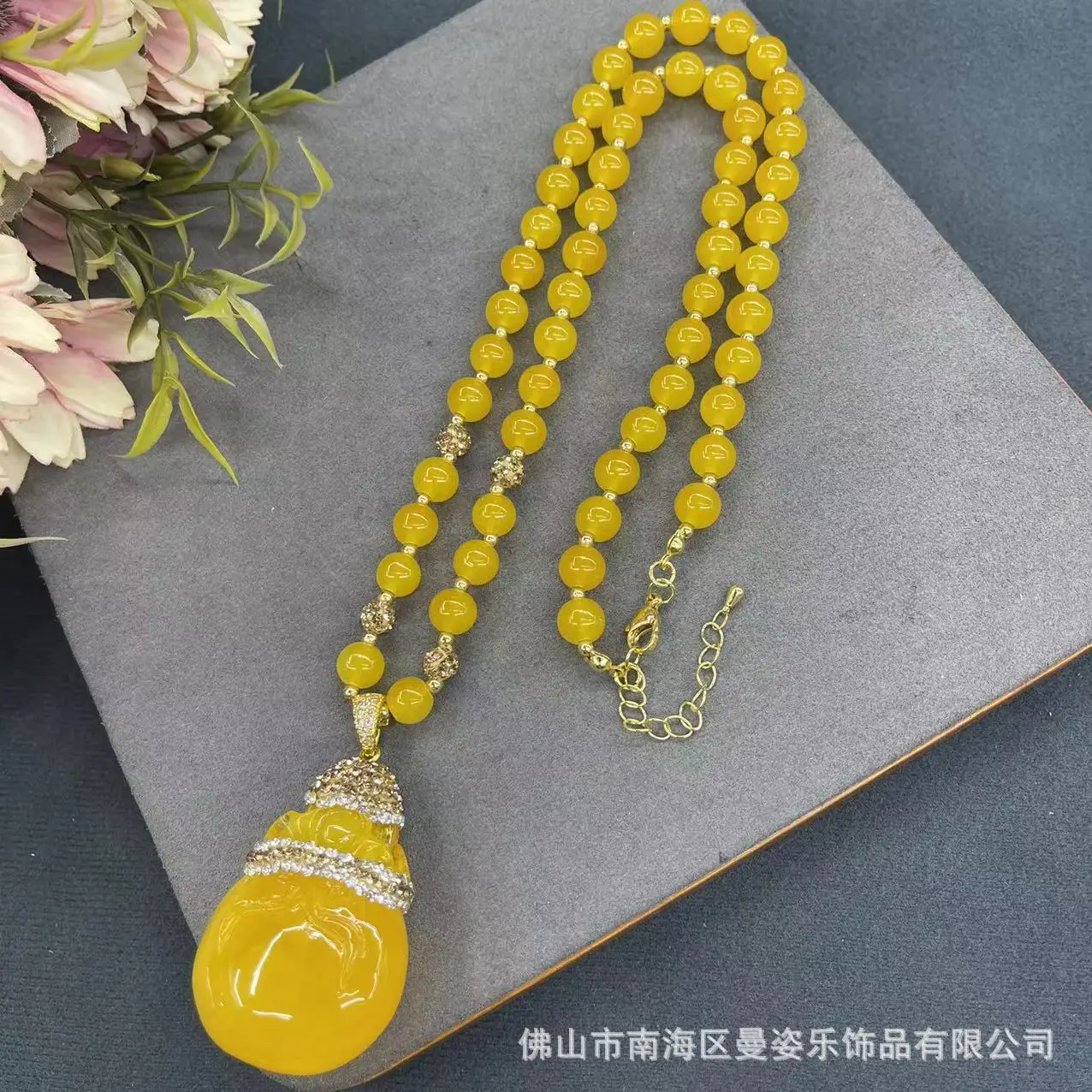 

DIY accessories New second-generation optimized beeswax lucky bag pendant sweater chain new Chinese personalized money bag neckl