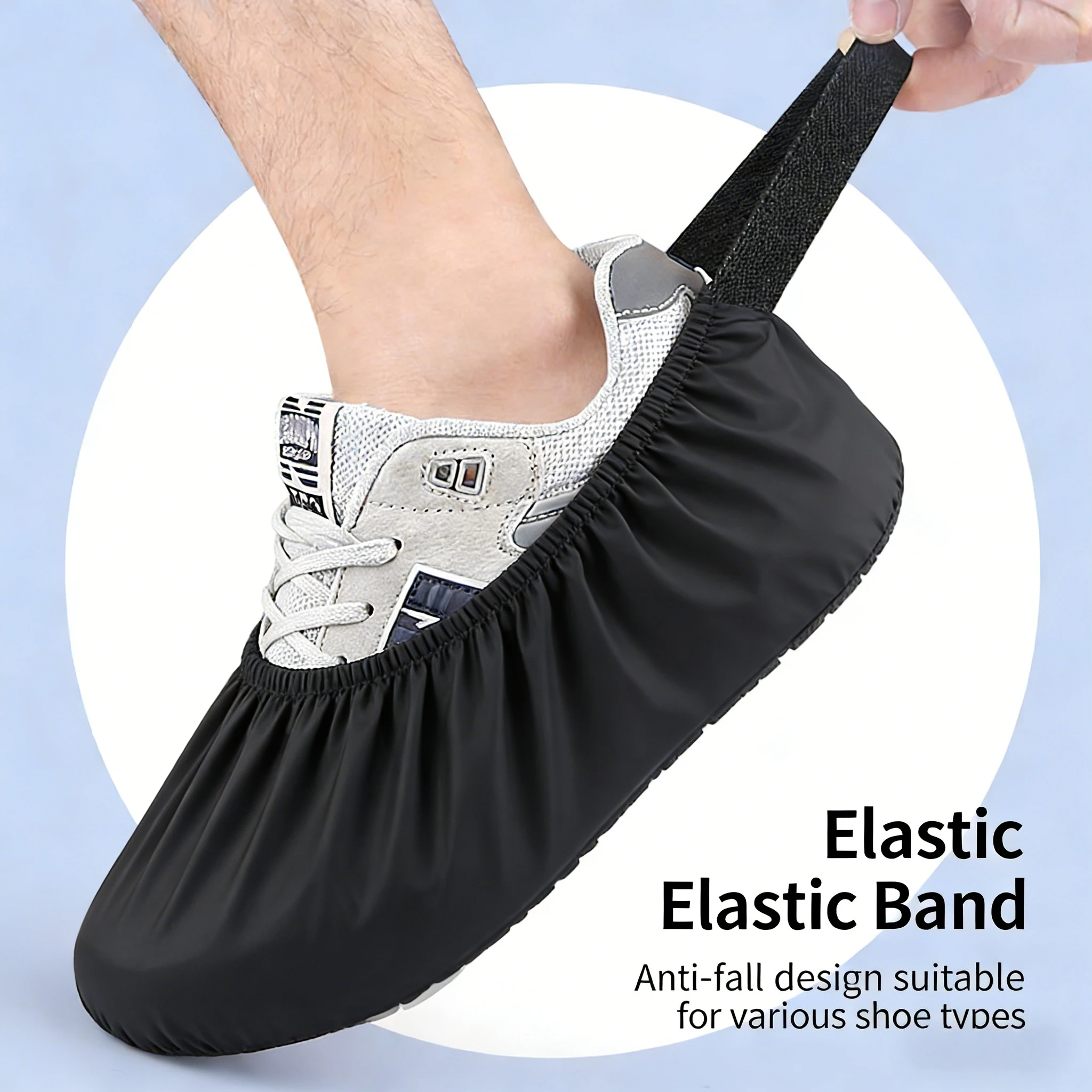 

Windproof Waterproof Cycling Half Shoe Covers Warm Sole Protector for Locking Bike Shoes