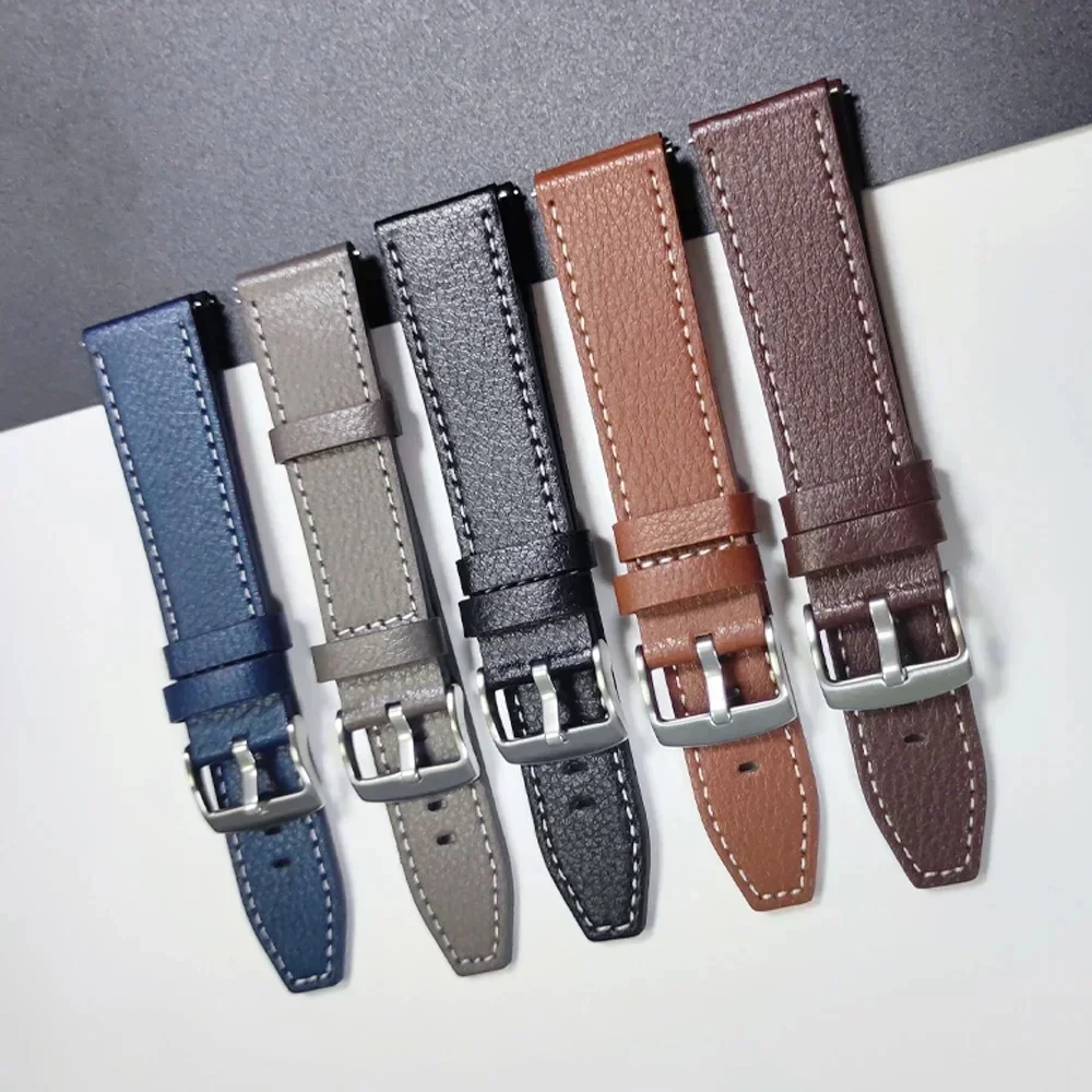 20/22 مللي متر حزام من الجلد لساعة هواوي 4 5 46 مللي متر GT 5 6 Pro GT6 5 4 3 براعم عداء سوار ل Garmin Venu 4 3 الرياضة عادية الفرقة