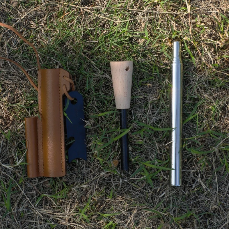 

Outdoor Survival Waterproof Lighter Portable Windproof Magnesium Stick Set Camping Fire Equipment Wilderness Survival Tool