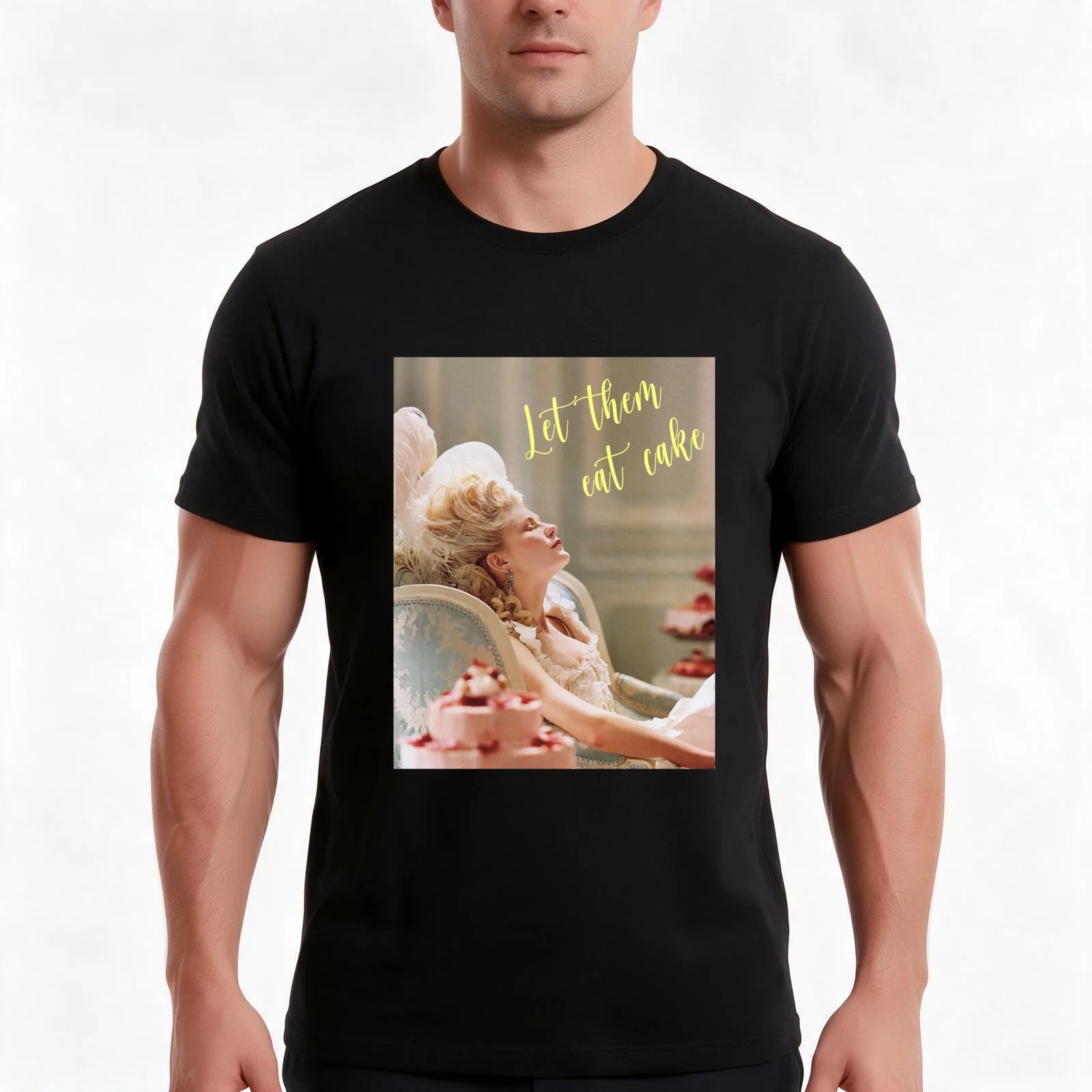 Marie Antoinette movie poster sofia coppola kirsten dunts T-Shirt, Novelty Saying Tshirt, Soft Cotton Crew Neck Everyday Top