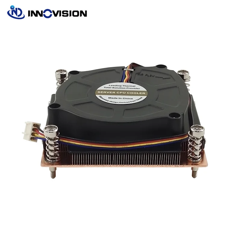 New 1U 1700 Active Heatsink CPU Cooler  For Intel LGA1700 78x78MM Hole Spacing TDP 180W With Vapor Chamber Base