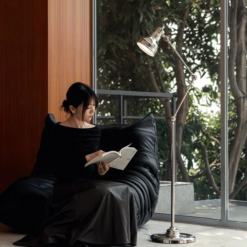 

Living room floor lamp next to sofa high-end bedroom bedside ambient lamp vertical desk lamp