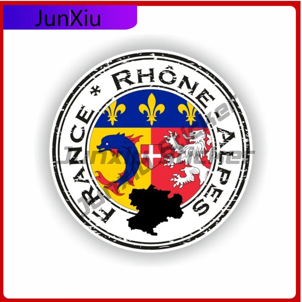 

Rhône-Alpes France Seal Country Flag Map Design Creative Funny Vinyl Car Sticker Decal Outdoor Waterproof Protective