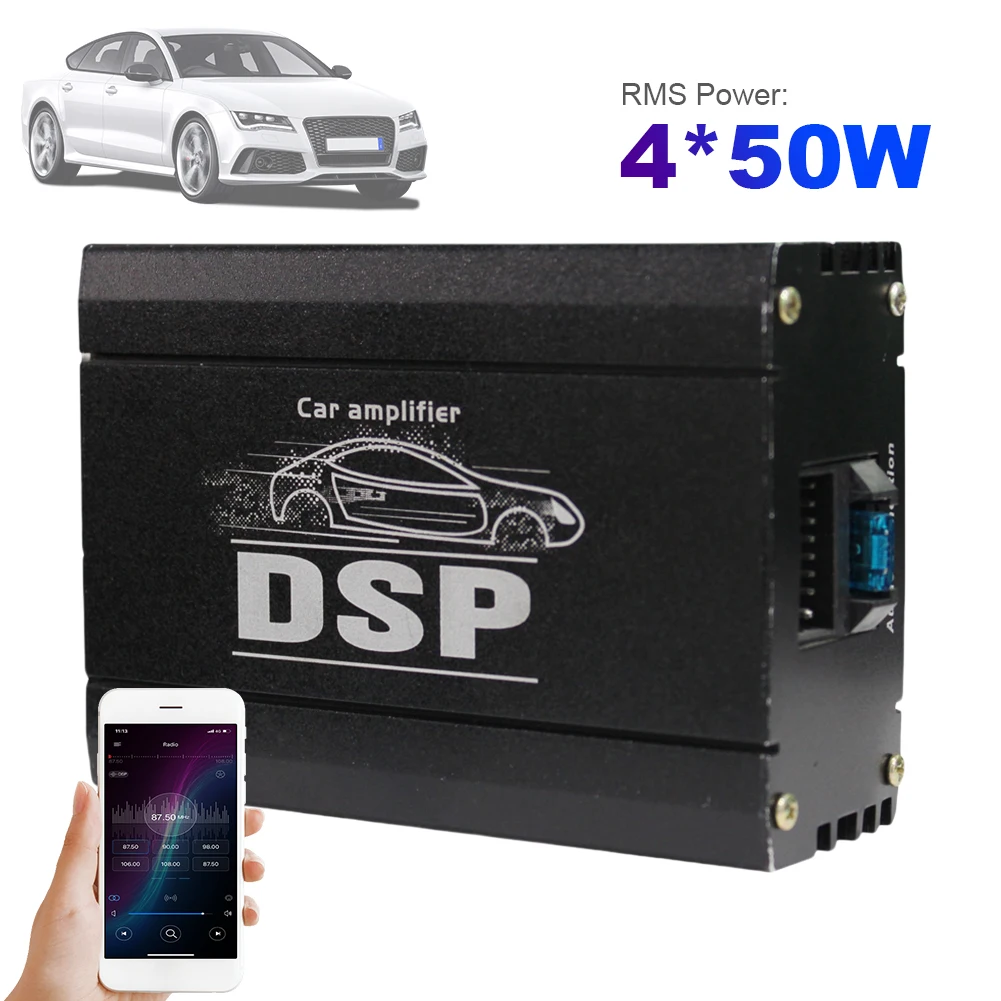 4x50w-dsp-car-power-amplifier-4-channel-audio-digital-sound-processor-car-dsp-amplifier-for-car-audio-enhancement