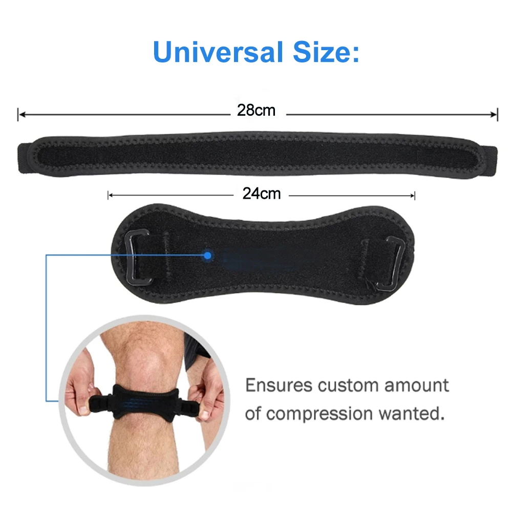 1/2PC knee brace support stabilizer Adjustable Band Knee Protector Pad Strap Joint Orthopedic Arthritic PreventionPain Relief