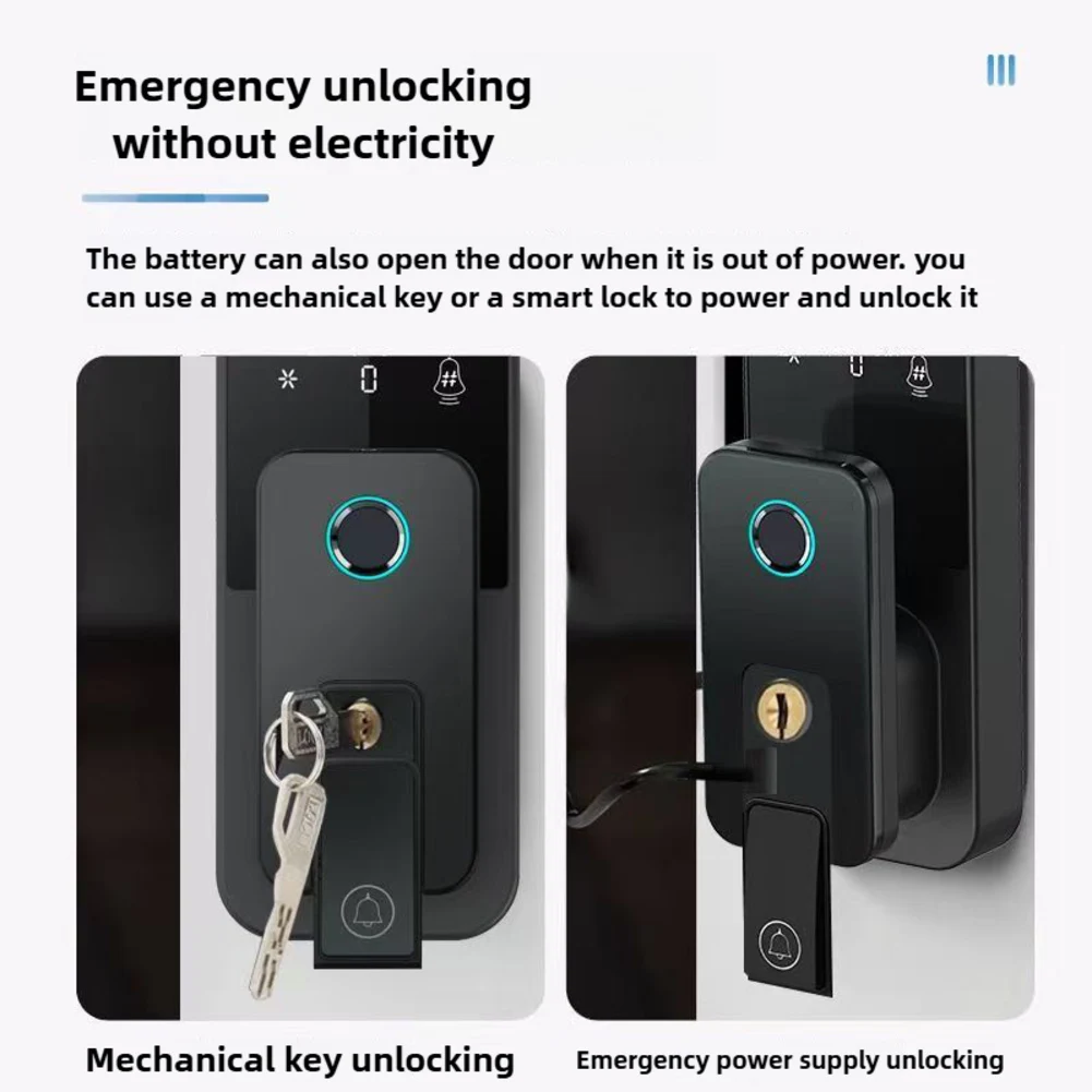 Palm Vein Lock 3D Face Lock Smart Lock For Busy Households Smart Lock WiFi Connectivity Multi-angle Face Capture