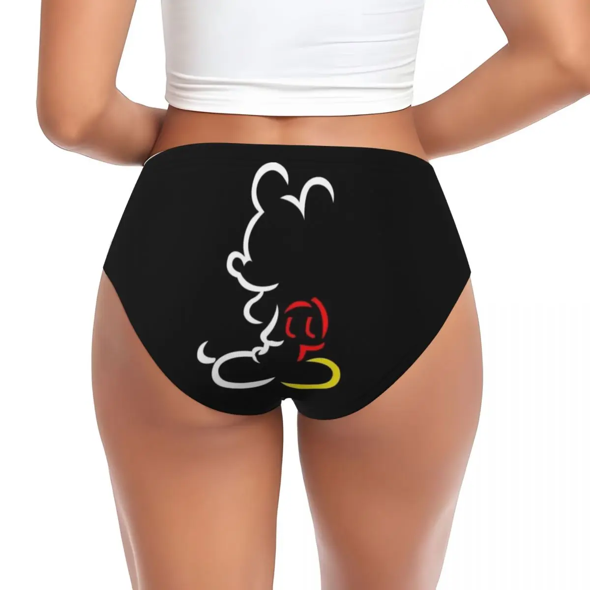 Custom Women Mickey Mouse Panties Underwear Female Soft Briefs Underpants