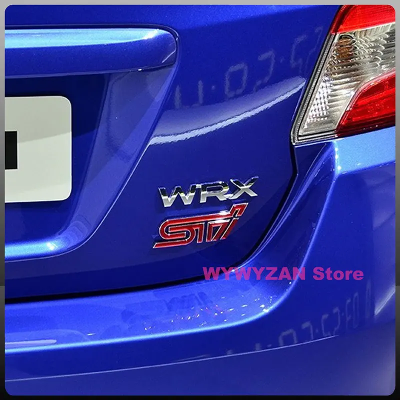 WRX 엠블럼 금속 바디 스티커 차량 전면 후면 배지, 스바루 레거시 임프레자 WRX 티아그라 포레스터 SJ Levorg STI 액세서리