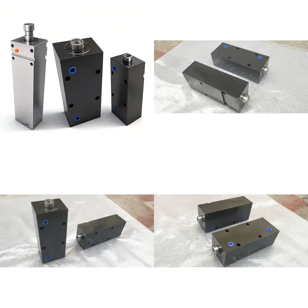 CE High Pressure25Mpa Custom Compact Hydraulic Cylinders Long Stroke Square Block Thin Oil Cylinder for Mold Industrial Clamp