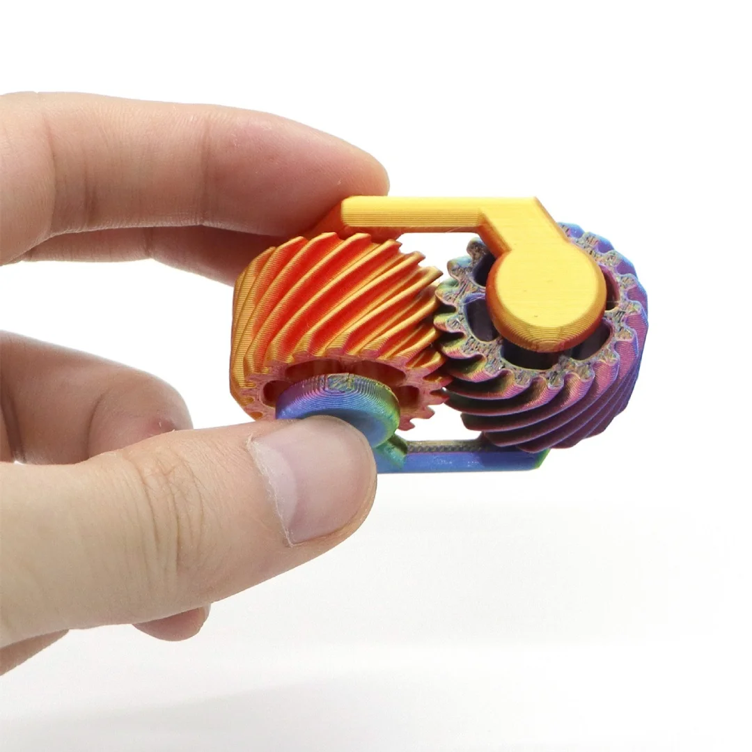 3D Printed Fidget Spinner Fingertip Gear Mini Gyroscope Stress Relief Decompression Toy Gift for Adults Teens Kids Party Favors