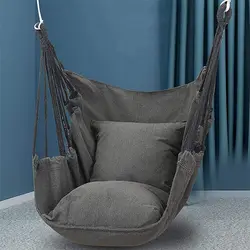 Outdoor Hammock Chair Canvas Swing Seat Garden Patio Balcony Living Room Rocking Chair for Indoor and Outdoor Use