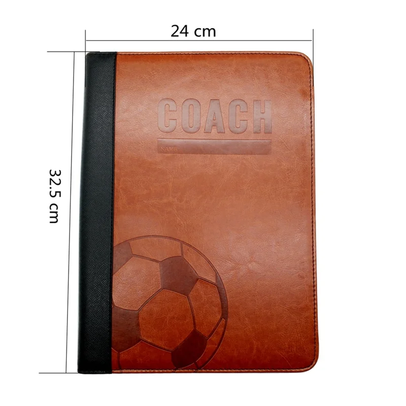 A64T-コーチングボード折りたたみ式サッカー戦術ボード磁気サッカートレーナーコマンドトレーニングマッチプレートブック