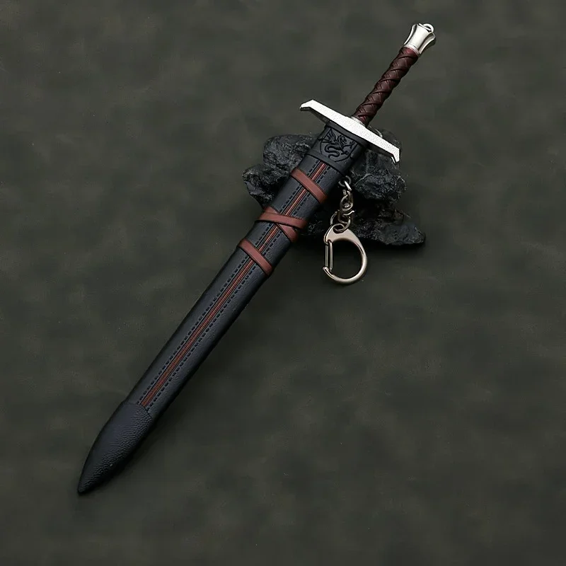 Espada Pendragon de Arthur, Katana Medieval samurái, modelo periférico, cuchillo de mariposa, Melee, acción de Anime, regalo de cumpleaños,