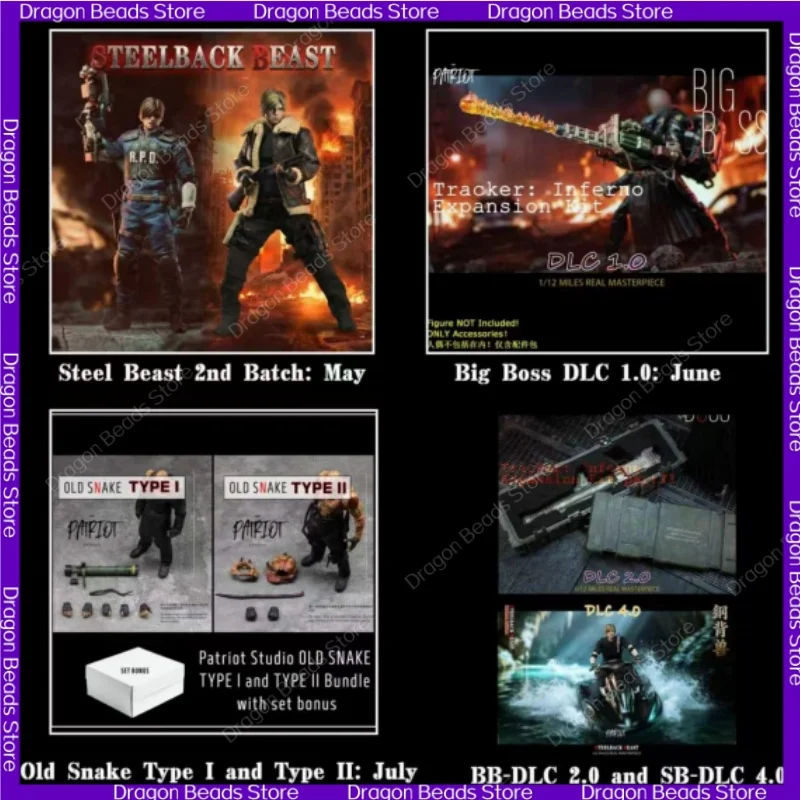

[Coming Soon] Patriot Studio Resident Evil 4 Tracker Tyrant Virus Buster Leon Kennedy High Quality 1/12 Action Figure
