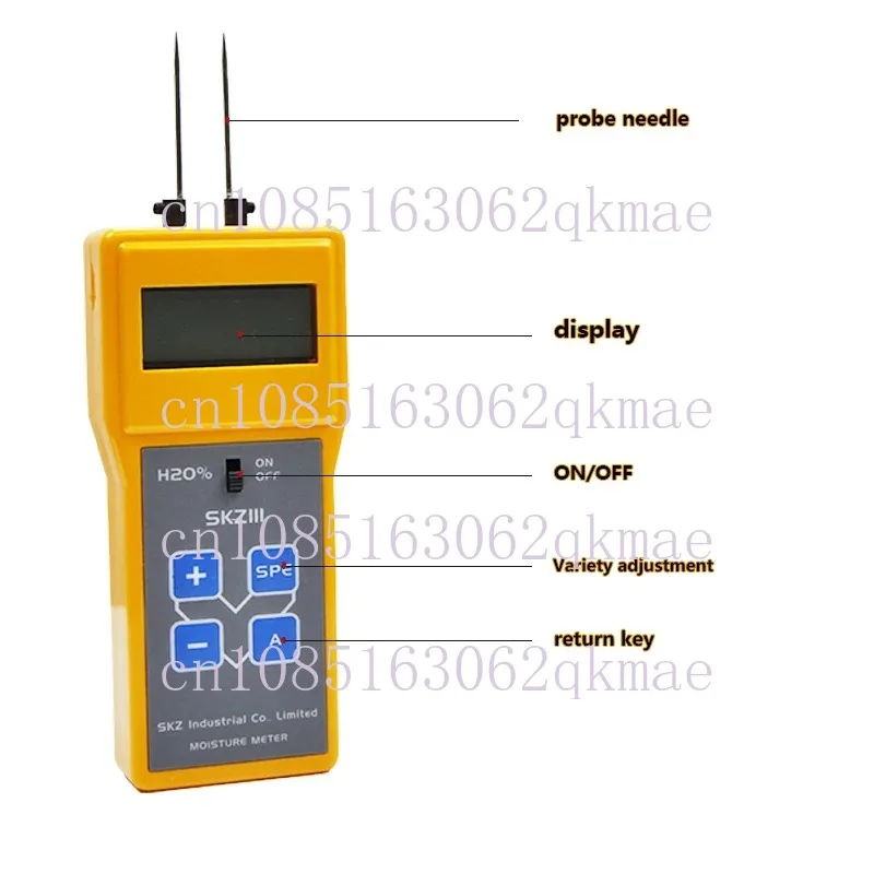 high-frequency 0-40% digital cotton mud yarn moisture tester analyzer