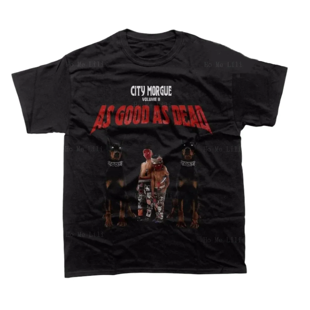 City Morgue T-Shirt As Good As Dead Album Zillakami Tee Sosmula Shirt Rapper Poster Short Sleeve