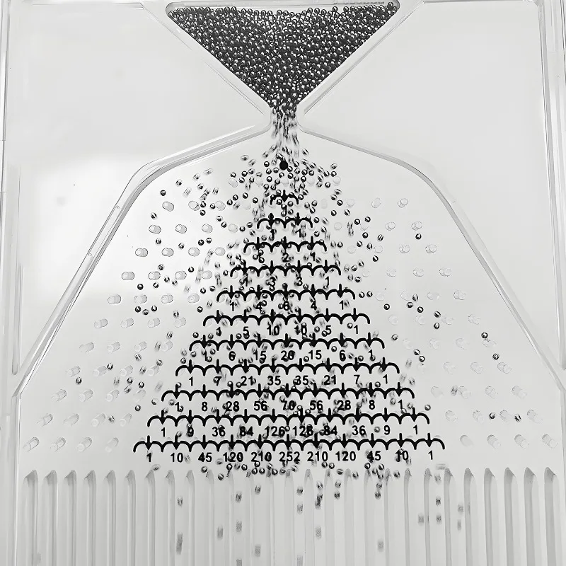 Probability Statistics Teaching Tool Galton Board Demonstrates Normal Distribution Math Toy