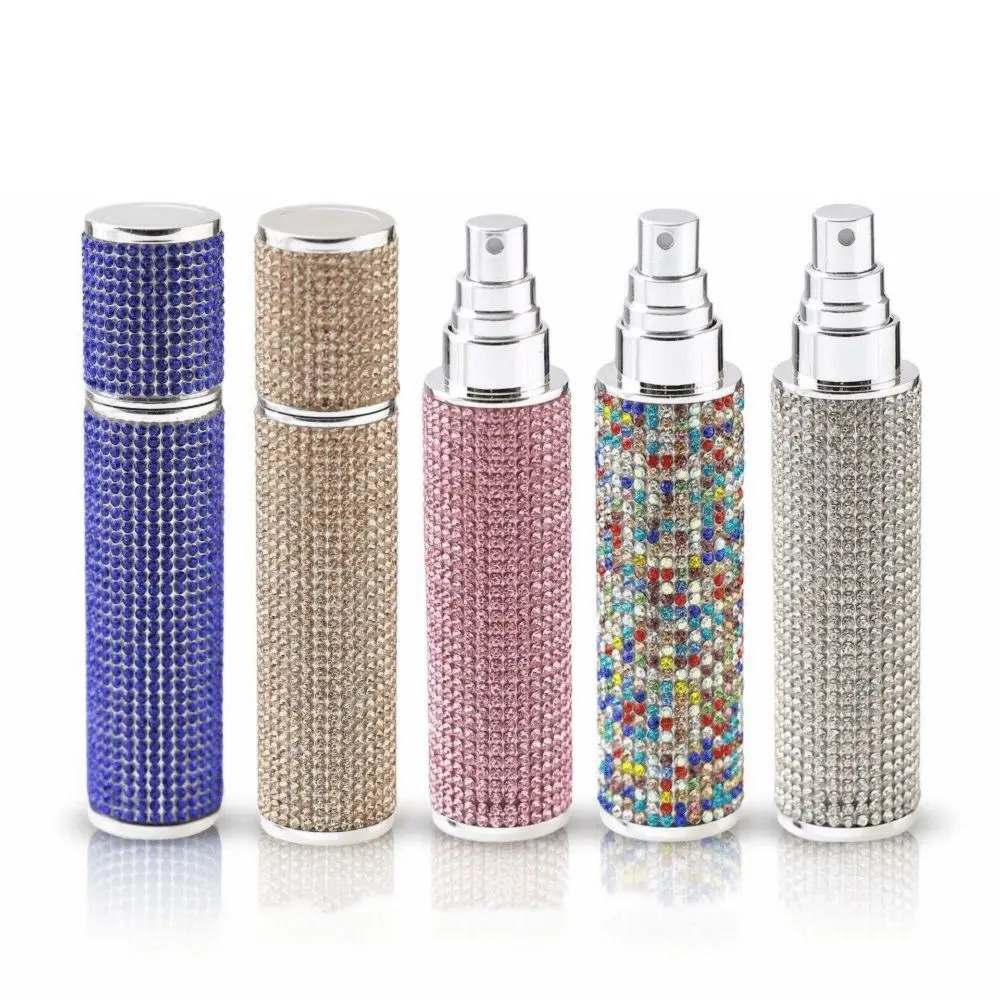 10ML Atomizer Bottle Empty Full Rhinestone Refillable Bottle Spray Bottle Fine Mist Spray Cosmetic Container Gift Purpose