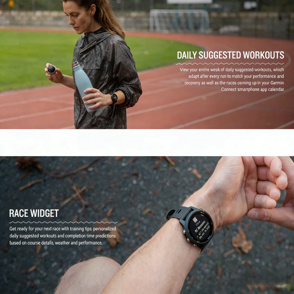 Garmin Forerunner 255 GPS Smartwatch - 46mm, Waterproof, Long Battery