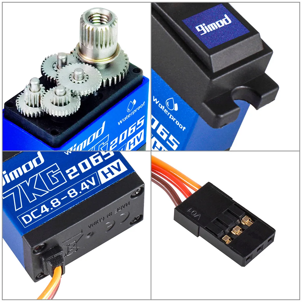 9imod 2065 7KG Digital Micro Servos Waterproof High Voltage Sub Micro Shift Mini Servo For 1/10 RC Crawler TRX-4 SCX10 III TRX6