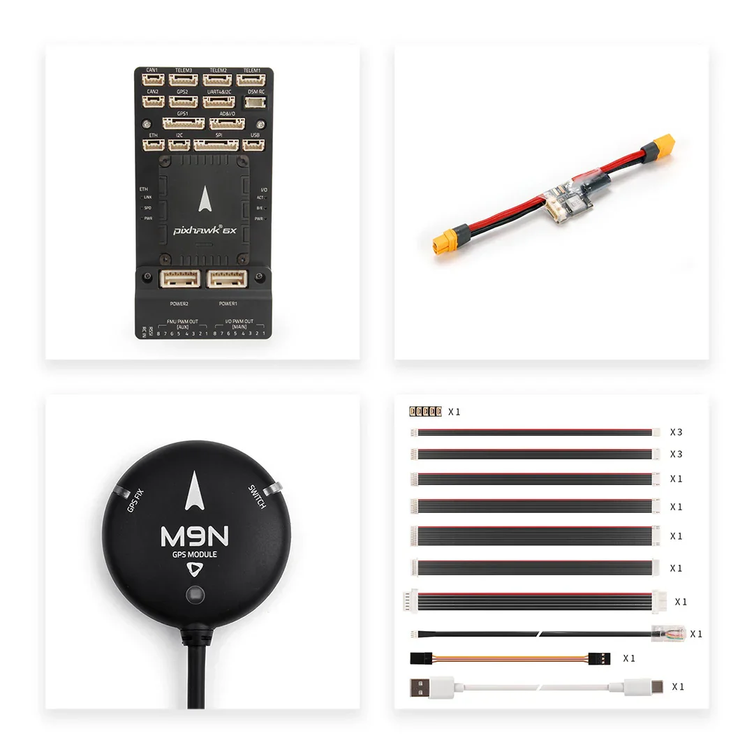 NONE Neuester Holybro Pixhawk 6X Flight Controller Standard / MINI-Version Barometer / Gary 32-Bit-Arm für Flugzeug-Quadrocopter 6