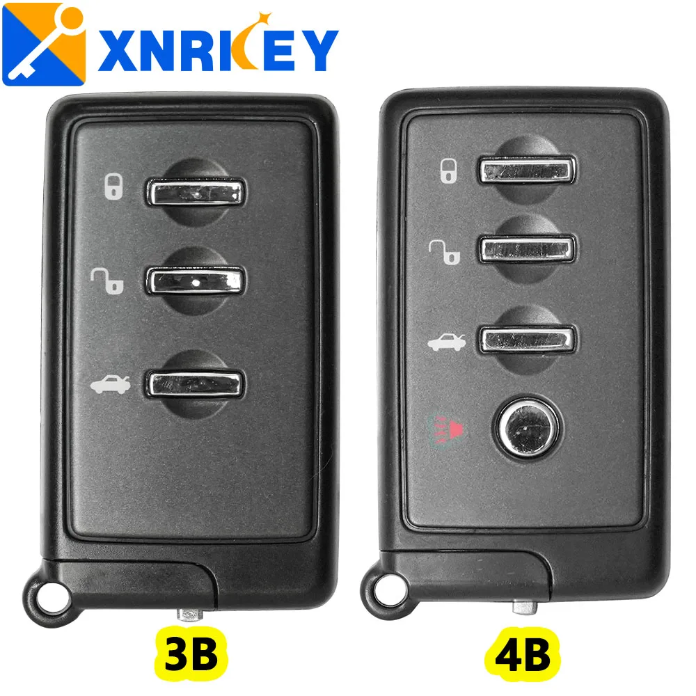 

XNRKEY 3 Button /4 Button Replacement Remote Car Key Shell Case Cover Fob for Subaru Outback with DAT17 Emergency Key Blade