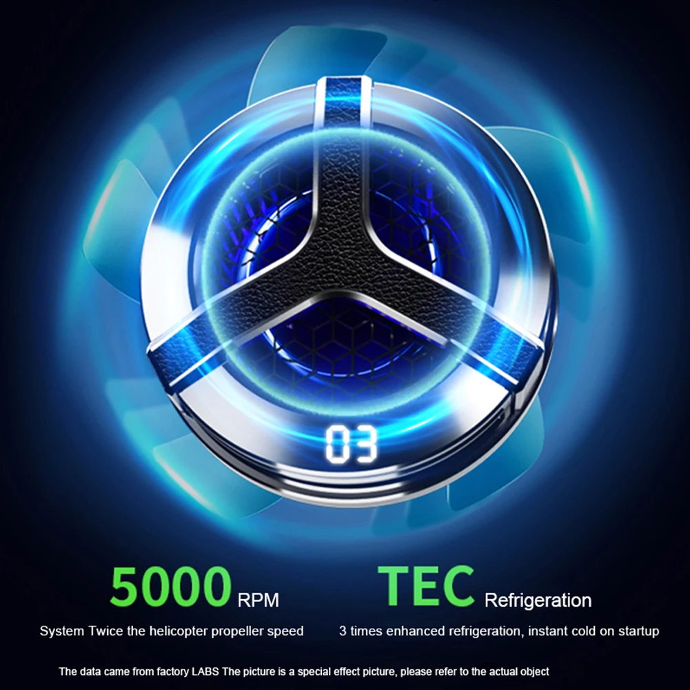 S9 Mobile Phone Game Cooler Magnetic Semiconductor Radiator Cell Phone Live Streaming Cooler For Playing Games Watching Videos