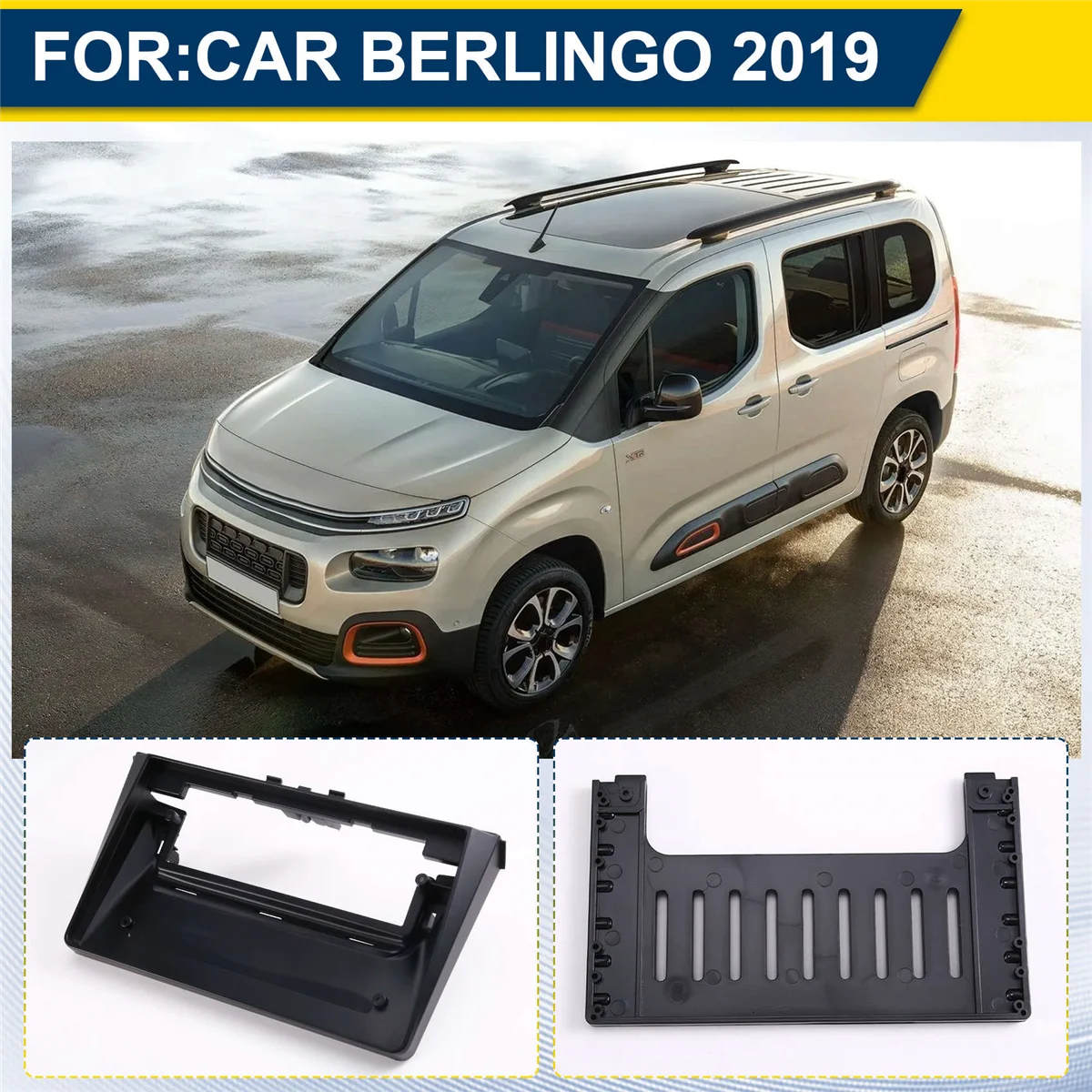 Адаптер Canbus и панель автомобильного радиоприемника 2DIN для CITROEN BERLINGO 2019, рамка приборной панели с левым рулем - T45C