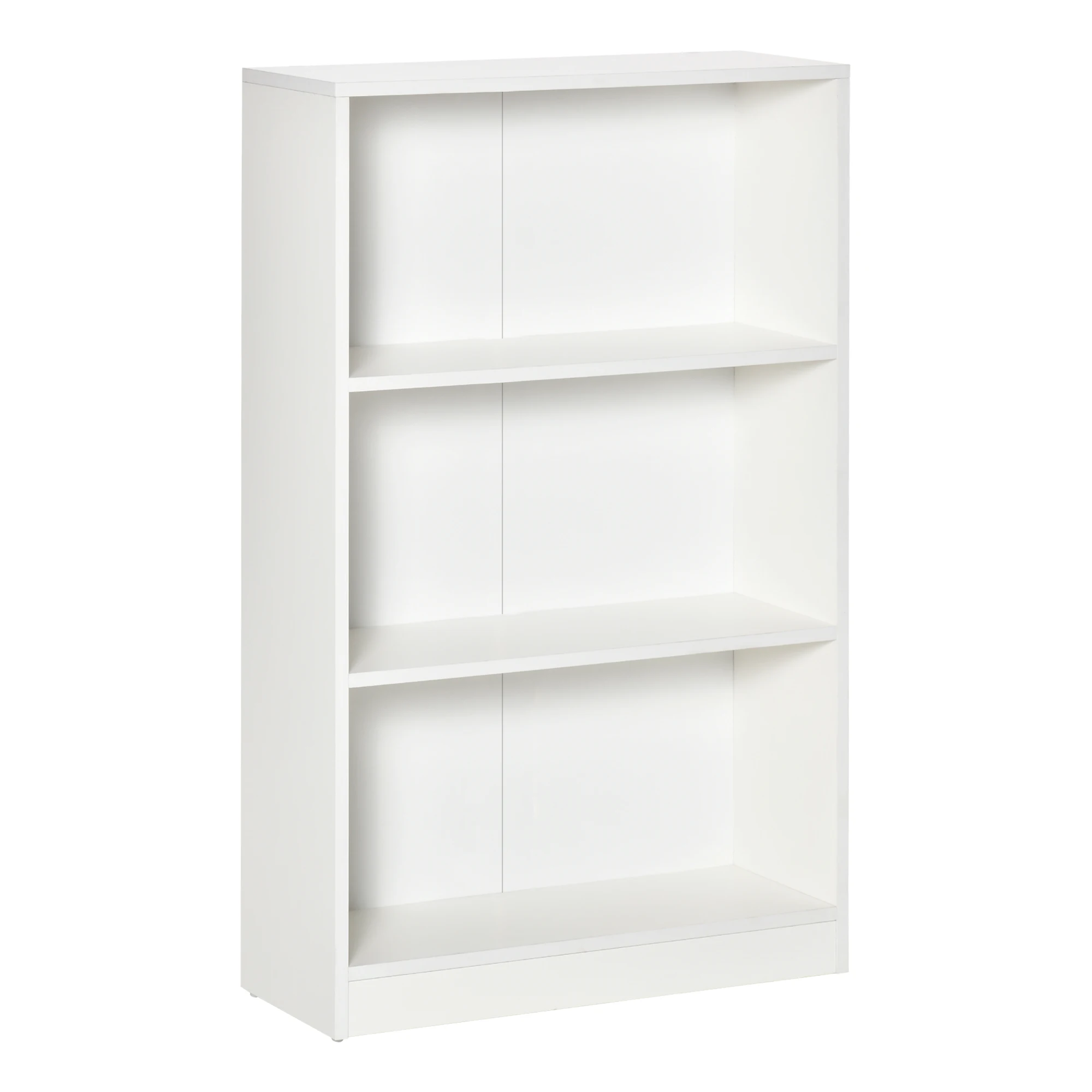 HOMCOM bookcase bookcase with 3 compartments storage books CDs plants for living room study bedroom 62,2x24x102,4 cm