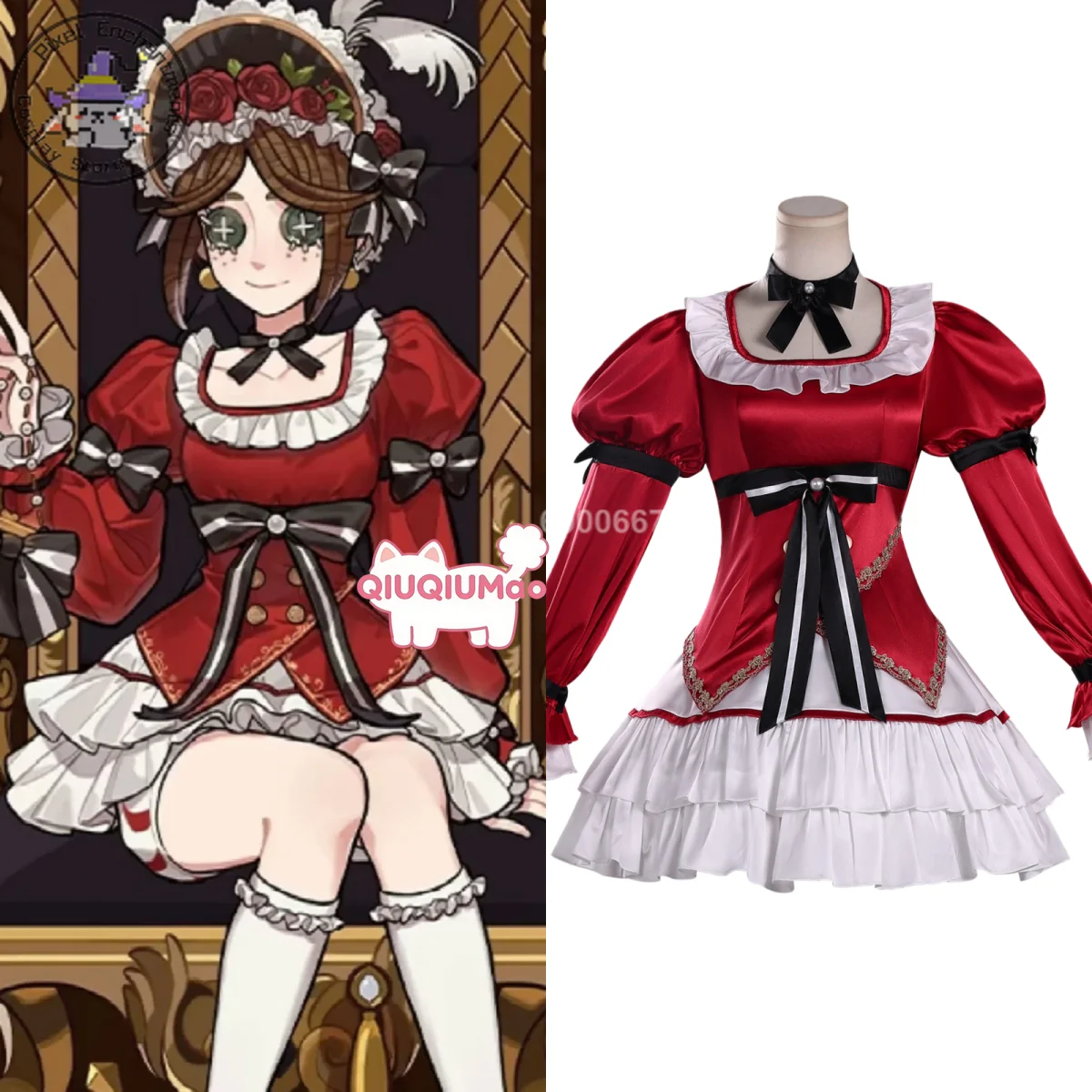 

Top Game Identity V Gardener Cosplay Costume Anime Emma Woods Role Playing Uniform Cute Lolita Dress for Women Adult Comic Con