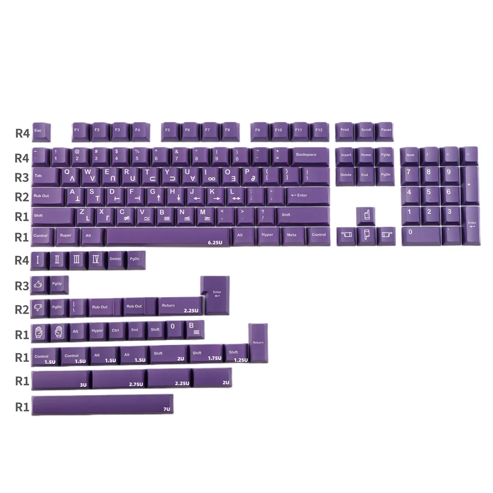 

GMK Royal Cadet Keycap PBT 143 Keys Cherry Profile DYE Subbed 1.5mm Thick Full Set ISO Enter For Mx Switches Mechanical Keyboard