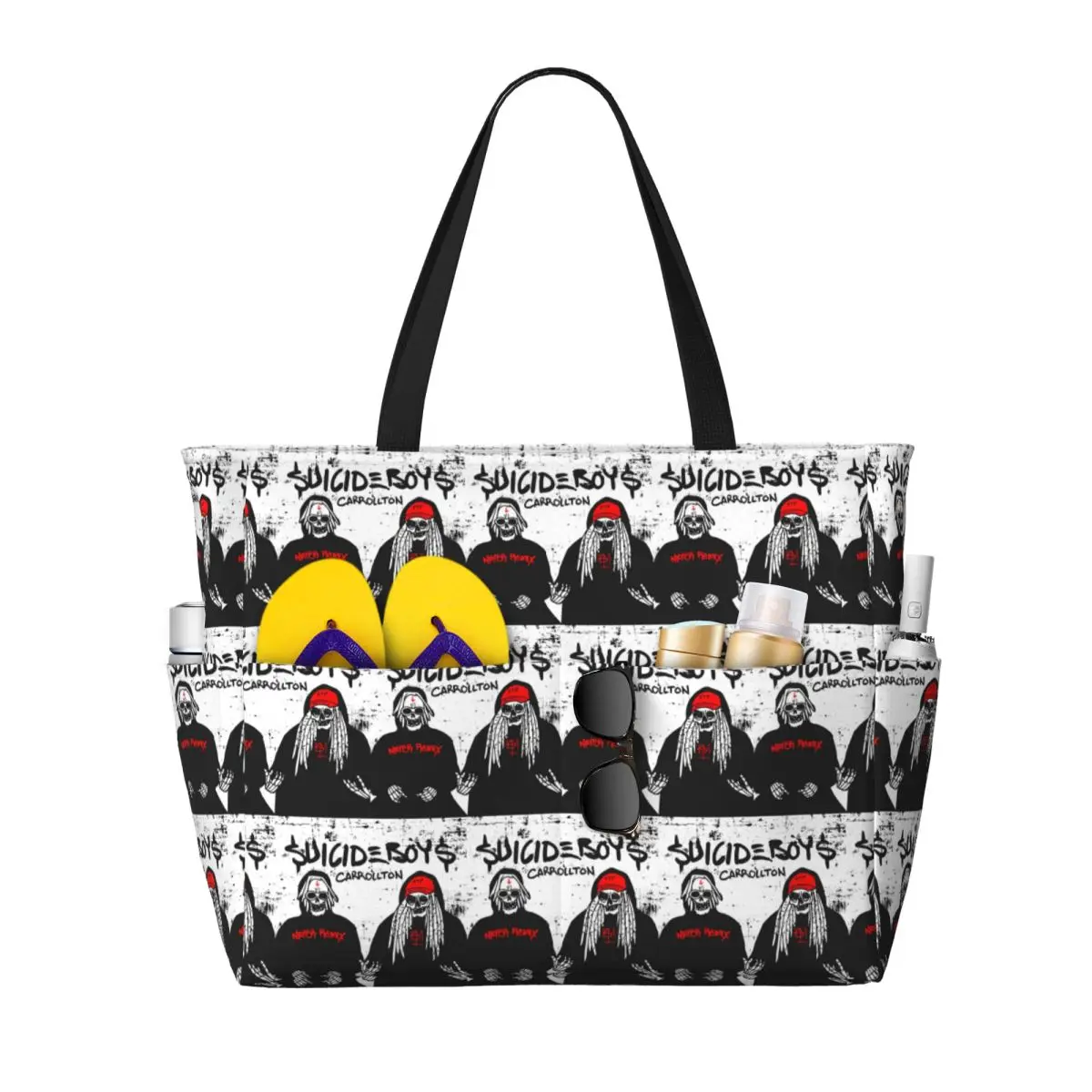 

Suicideboys Vintageg Distressed Beach Tote Bag Sport Gym Yoga Duffle Large Tote Bag Women Travel Bag Fitness bag