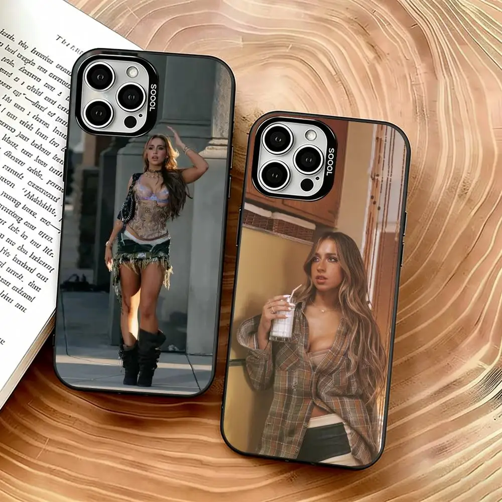 

Tate McRae Phone Case For iPhone 17,16,15,14,13,12,11 Plus,Pro Max,XS,Colorful Silver Black Cover