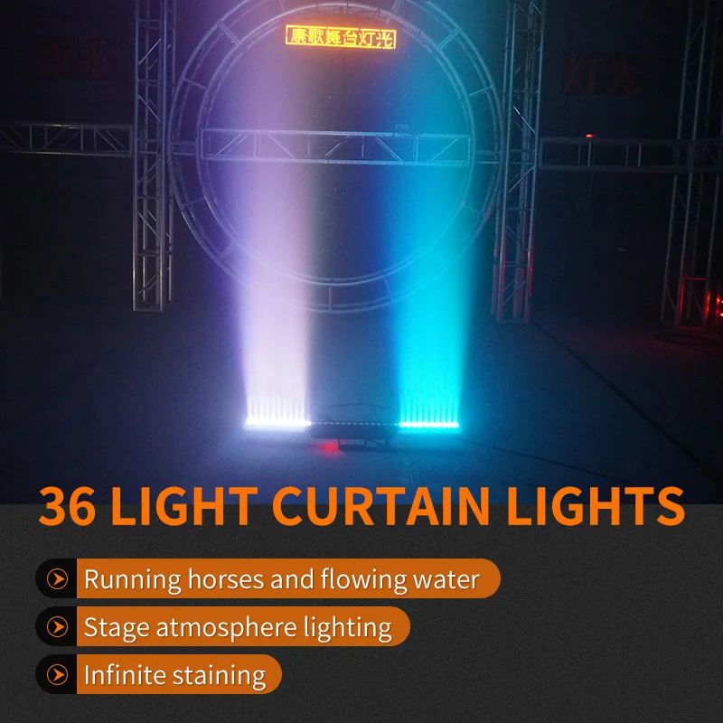 Stage Beam 3in1 Lights RGB 3in1 Beam Wash Wall Light DJ Disco Party Light Stage Strobe Effect For Bar Party Holiday Wedding Xmas