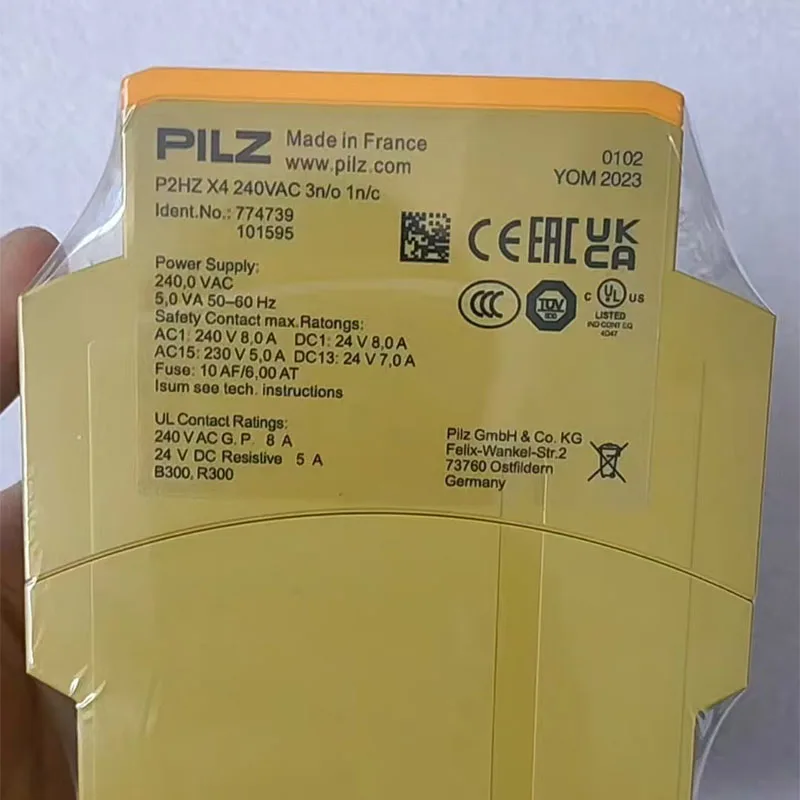 Оригинальное реле безопасности PILZ 774739 P2HZ X4 240 В переменного тока 3n/o 1n/c на складе Оригинальное реле безопасности PILZ 774739 P2HZ X4 240 В переменного тока 3n/o 1n/c на складе