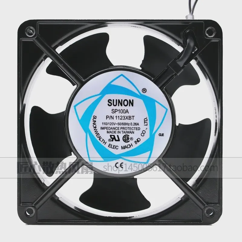 New Original Built-in 12038 SUNON 115V 110V SP100A Aluminum Frame Double Ball Fan for Electronics Cooling