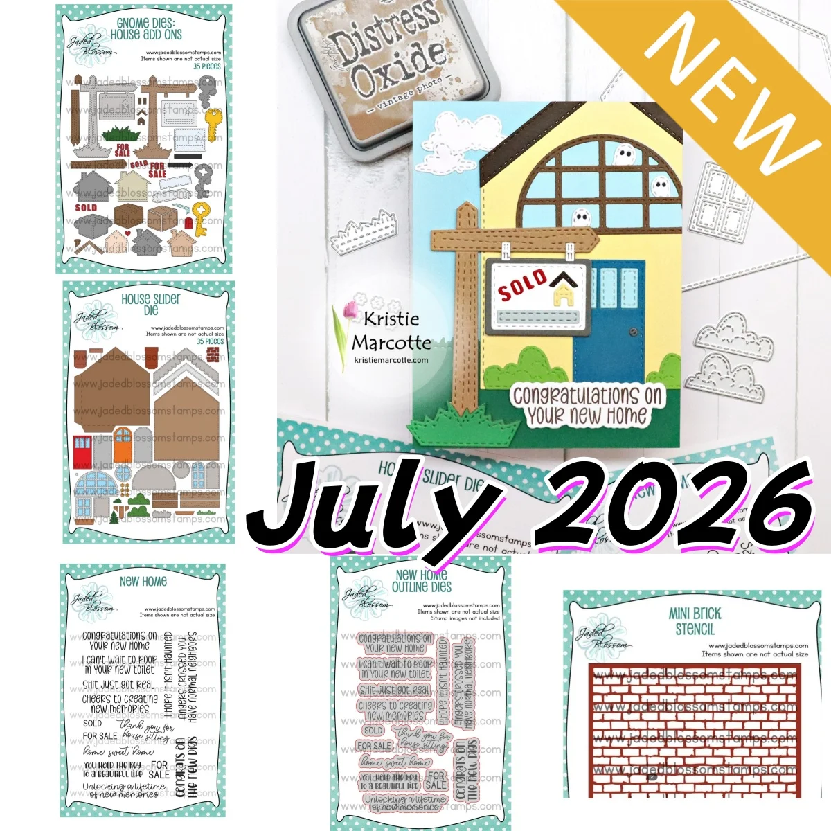 New Mini House Add Ons Home Metal Cutting Dies Clear Stamps Stencil for DIY Scrapbook Diary Decoration Embossing July 2026