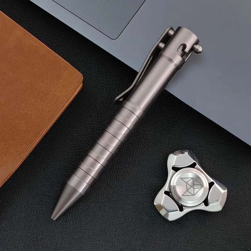 Outdoor Portable EDC Multifunction Titanium Alloy Self Defense Bolt Tactical Pen