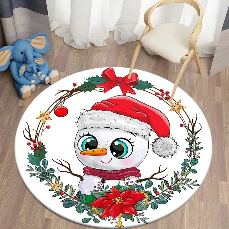 papai-noel-e-boneco-de-neve-tapete-redondo-decoracao-de-natal-kawaii-impresso-tapete-redondo-casa-quarto-das-criancas-sala-estar