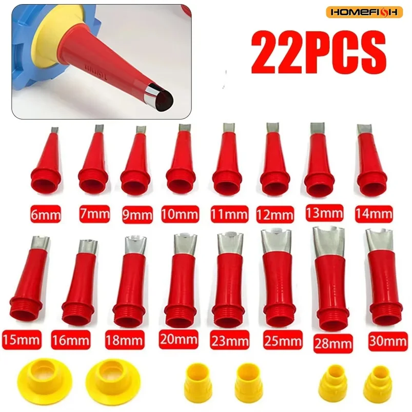 22Pcs Stainless Steel Caulking Nozzle Tool Set Silicone Sealant Finishing Tools For Kitchen Bathroom Sink Joint Sealing Work