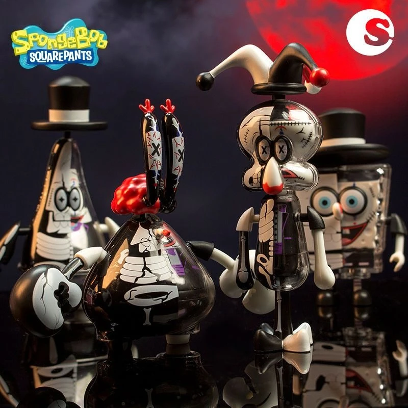 

Hot Sale New SpongeBob SquarePants Gothic Clown Series Blind Box Kawaii Collectible Doll Ornament Trendy Toy Birthday Gift Fans