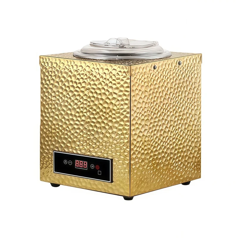Commercial buffet catering temperature control electric soup pot hammer pattern porridge soup warmer kettle food warmer