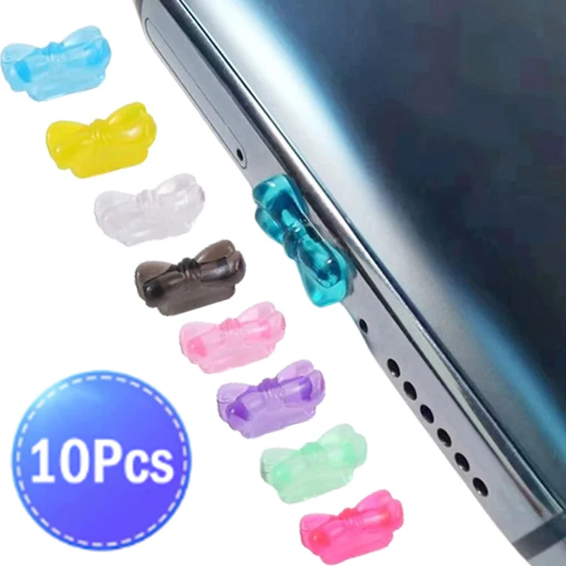 10-1Pcs Type C Dust Plug Plastic Dustproof Plugs Phone Charging Port Stopper Caps for IPhone 15 Pro Xiaomi Samsung Accessories