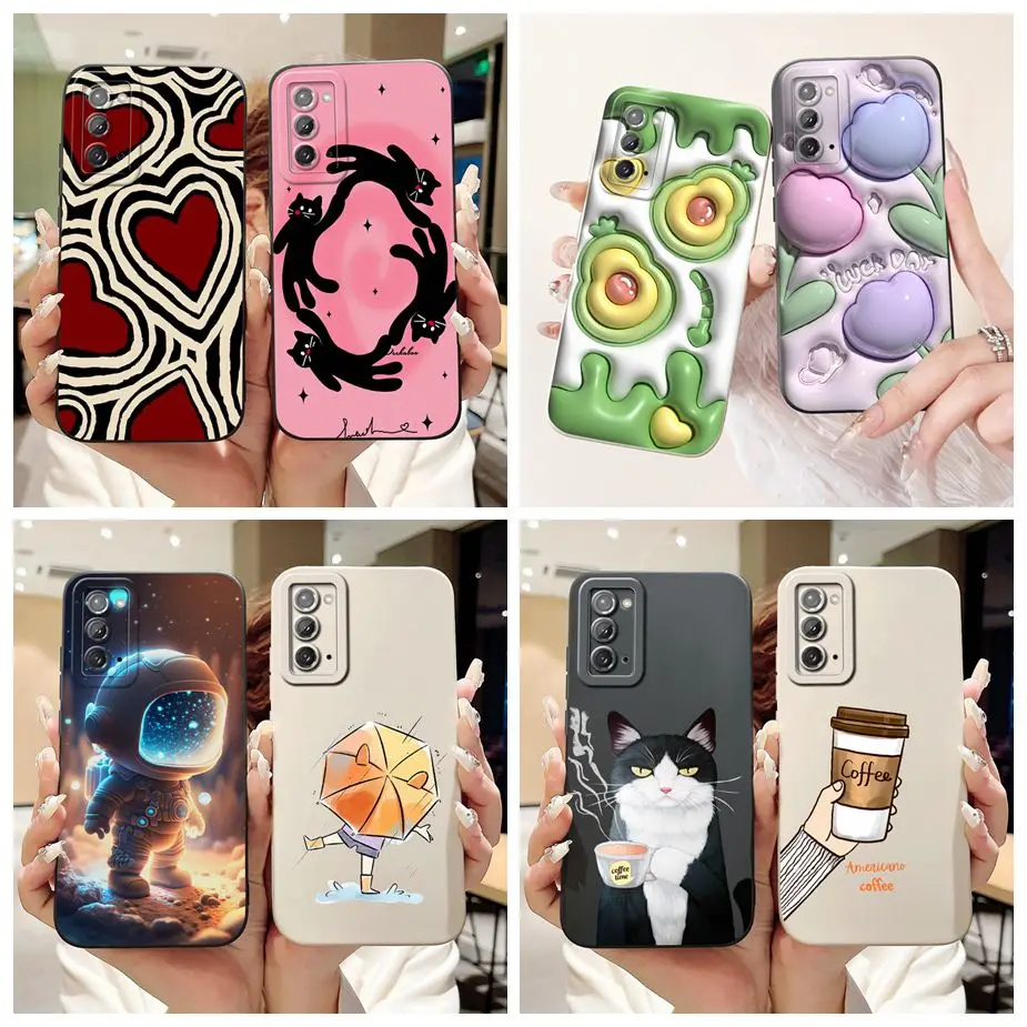 For Samsung Galaxy Note20 Case SM-N980F Luxury Candy Painted Cover Soft TPU Phone Case For Samsung Note 20 Ultra Note20 5G Shell