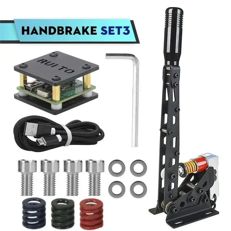 Game Handbrake Pc Usb Simracing Sim Racing Cockpit Drift Hand Brake Lever Steering Wheel Simulator El Brakes Load Cell System