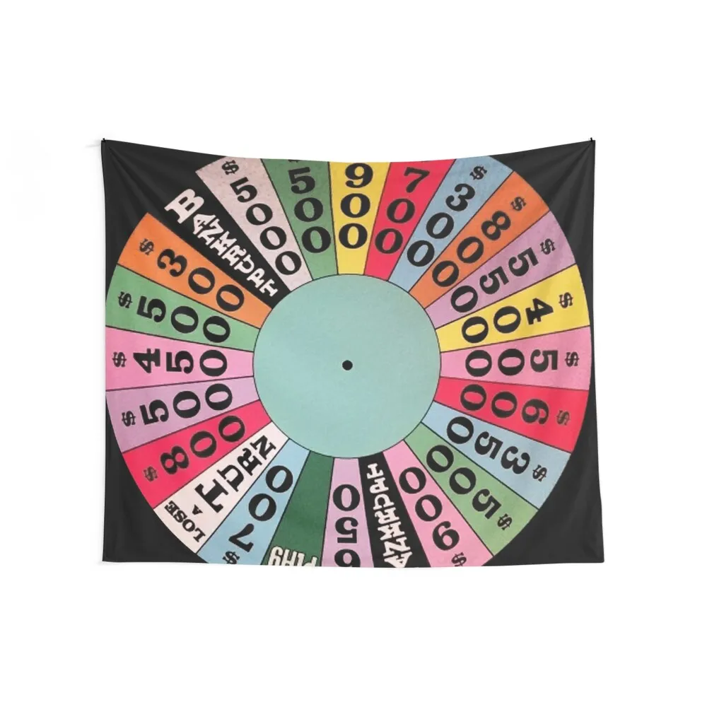 Wheel of Fortune carnival wheel (game show) Tapestry Cute Decor Wall Hanging Decor Room Design Tapestry