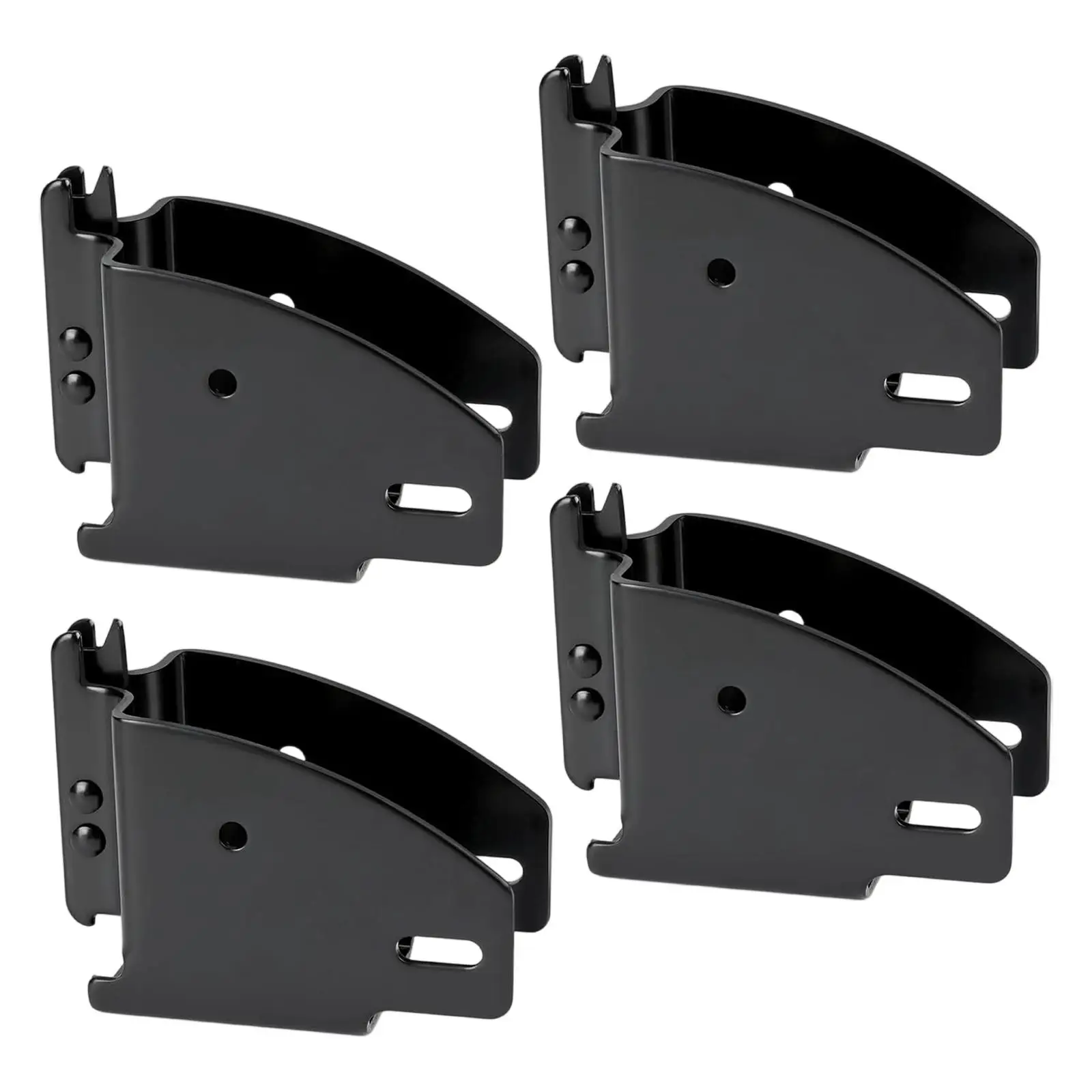 

Track Wood Beam End Socket Metal Accessory for Workshop Trailer Shelf Brackets Storage Use